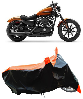 Wegather Two Wheeler Cover for Harley Davidson(Iron 883, Orange)