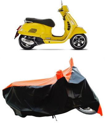 Wegather Two Wheeler Cover for Vespa(GTS Super 125 BS6, Orange)
