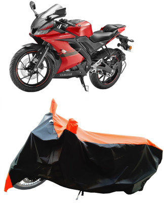 Wegather Two Wheeler Cover for Yamaha(YZF R15 V3, Orange)
