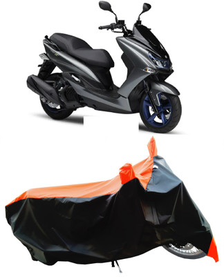 Wegather Two Wheeler Cover for Yamaha(Majesty S 155 maxi BS6, Orange)