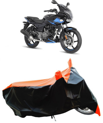 Wegather Two Wheeler Cover for Bajaj(Pulsar 220 BS6, Orange)