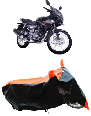 Wegather Two Wheeler Cover for Bajaj(Pulsar 220 DTS-i, Orange)