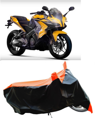 Wegather Two Wheeler Cover for Bajaj(Pulsar SS400, Orange)
