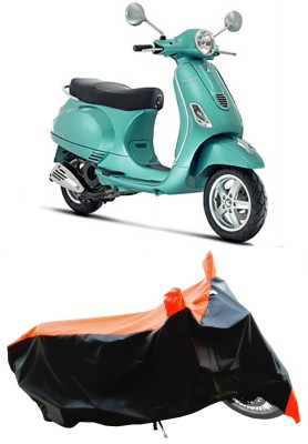 Wegather Two Wheeler Cover for Piaggio(Vespa LX, Orange)