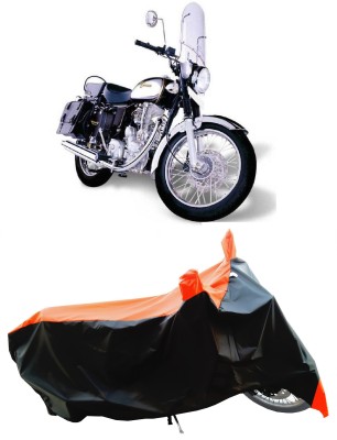 Wegather Two Wheeler Cover for Royal Enfield(Machismo 350, Orange)