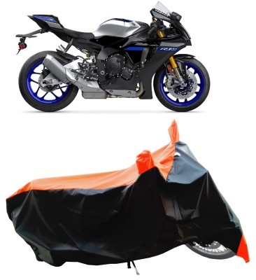 Wegather Two Wheeler Cover for Yamaha(YZF R1 M, Orange)