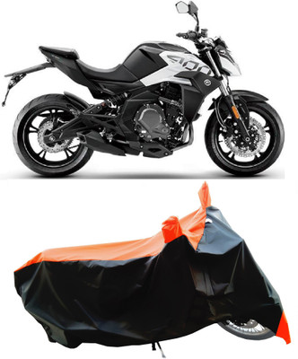 Wegather Two Wheeler Cover for CFMoto(400NK BS6, Orange)