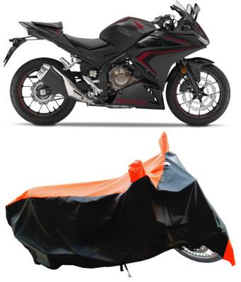 Wegather Two Wheeler Cover for Honda(CBR500R BS6, Orange)
