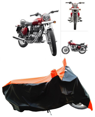 Wegather Two Wheeler Cover for Royal Enfield(Twin spark, Orange)