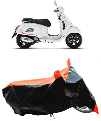 Wegather Two Wheeler Cover for Vespa(GTS Super 125, Orange)