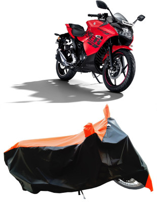 Wegather Two Wheeler Cover for Suzuki(Gixxer SF, Orange)