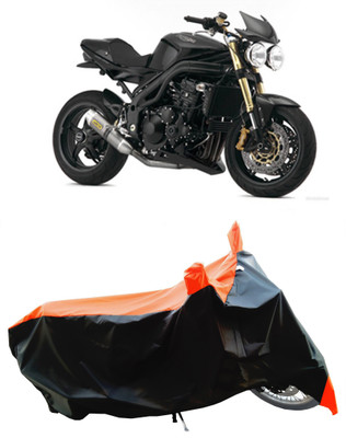 Wegather Two Wheeler Cover for Triumph(Speed Triple ABS, Orange)