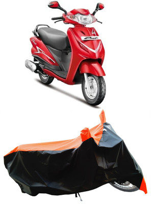 Wegather Two Wheeler Cover for Hero(Duet LX 110CC BS6, Orange)