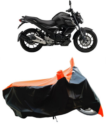 Wegather Two Wheeler Cover for Yamaha(FZS-FI V3 BS6 BS6, Orange)