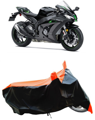 Wegather Two Wheeler Cover for Kawasaki(Ninja ZX-10R SE BS6, Orange)