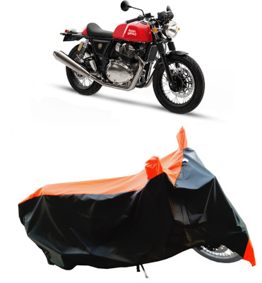 Wegather Two Wheeler Cover for Royal Enfield(Continental GT, Orange)