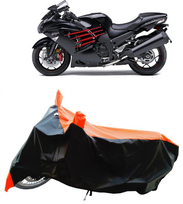 Wegather Two Wheeler Cover for Kawasaki(Ninja ZX-14R, Orange)
