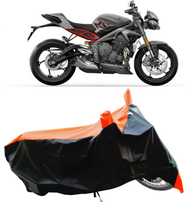 Wegather Two Wheeler Cover for Triumph(Street Triple RS, Orange)