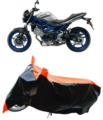 Wegather Two Wheeler Cover for Suzuki(SV 650, Orange)
