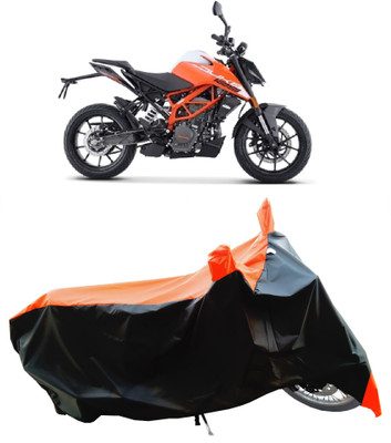 Wegather Two Wheeler Cover for KTM(125 Duke BS6, Orange)
