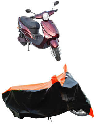 Wegather Two Wheeler Cover for Avon(E Star BS6, Orange)