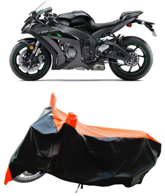 Wegather Two Wheeler Cover for Kawasaki(Ninja ZX-10R SE, Orange)