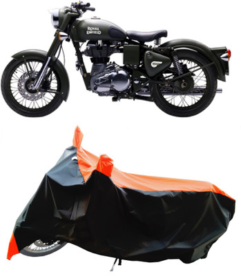 Wegather Two Wheeler Cover for Royal Enfield(Battle, Orange)