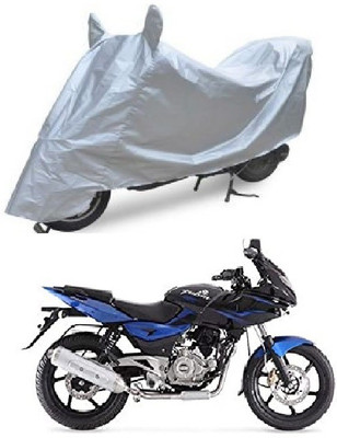 A2D Two Wheeler Cover for Bajaj(Pulsar 220 DTS-i, Silver)