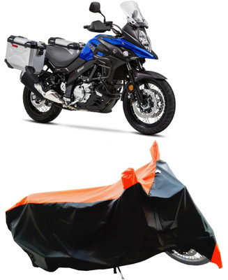 Wegather Two Wheeler Cover for Suzuki(V-Strom 650 XT, Orange)