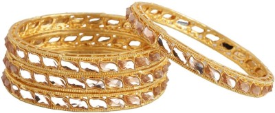 ACCESSHER Metal Gold-plated Bangle Set