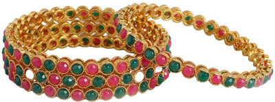 ACCESSHER Metal Gold-plated Bangle Set