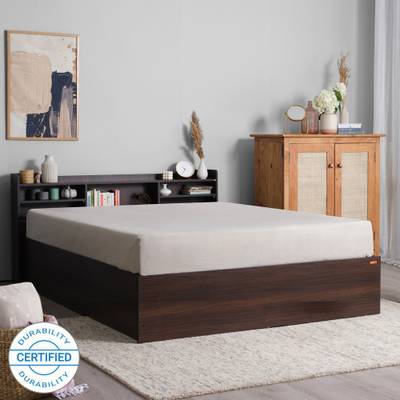 Sleepyhead Bed ES Engineered Wood King Box Bed  (Finish Color - Chestnut Dark, Delivery Condition - Knock Down)
