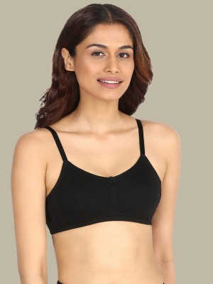 Nykd Cotton Soft Cup Hold Me Up T-Shirt Bra - Wireless, Full Coverage - NYB062 Women Full Coverage Non Padded Bra(Black)