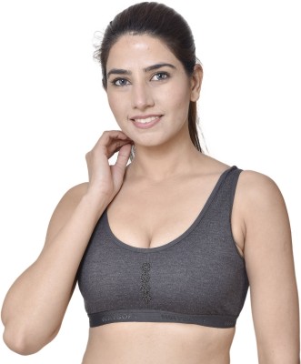 WaySoft Beautiful Best Quality Black Women Sports Non Padded Bra(Black)