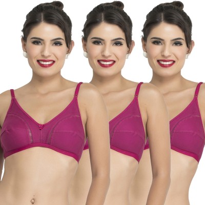 COLLEGE GIRL Women T-Shirt Non Padded Bra(Purple)