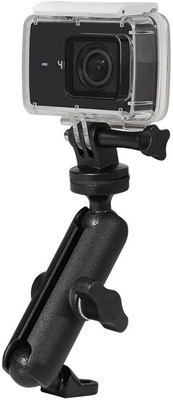 Hybrid Motors Bendable Neck Jaw Clamp Camera Mount(Black)