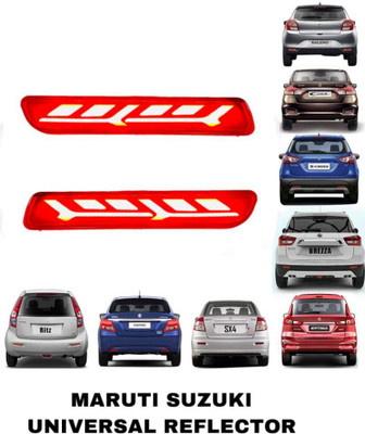 RohanEshop Maruti Suzuki Rear Bumper Reflector 2 Function ( Non- Matrix) Type - D Car Reflector Light(Red)