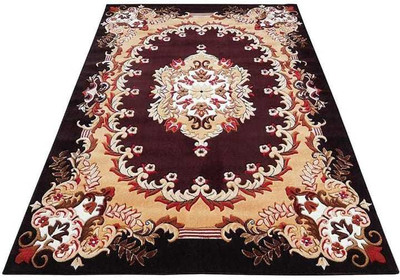 Samjeeda Handloom carpets Multicolor Silk Carpet(6 ft,  X 8 ft, Rectangle)