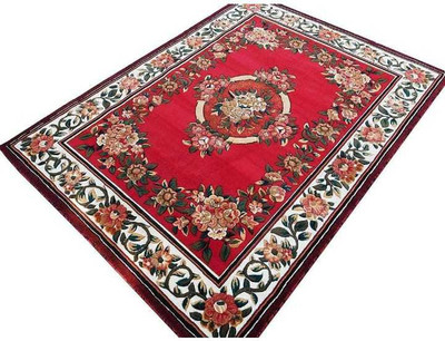 Samjeeda Handloom carpets Multicolor Silk Carpet(5 ft,  X 7 ft, Rectangle)