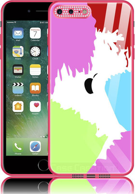 CASE CREATION Back Cover for Apple iPhone 7 Plus, iPhone 7 Plus Liquid Painting Glass Case Shockproof TPU Cover(Multicolor, Waterproof, Pack of: 1)