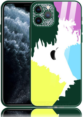 CASE CREATION Back Cover for Apple iPhone 11 Pro Max, iPhone 11 Pro Max Liquid Painting Glass Case TPU Cover(Multicolor, Dual Protection, Pack of: 1)