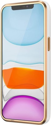 Creativo Back Cover for Vivo Y51-2020 / Vivo Y51A / Vivo Y31 Slim Fit Clear Soft Silicone Transparent Chrome(White, Gold, Transparent, Silicon, Pack of: 1)