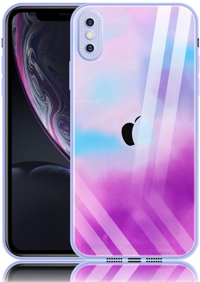 CASE CREATION Back Cover for Apple iPhone XS Max, iPhone XS Max Gradient Diamond Sparkle Camera Protection(Multicolor, Camera Bump Protector, Pack of: 1)