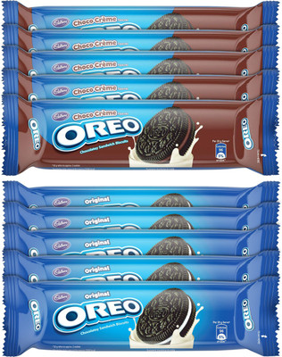 OREO Original Chocolatey Biscuits Cream Sandwich Biscuit(10 x 0.12 kg)
