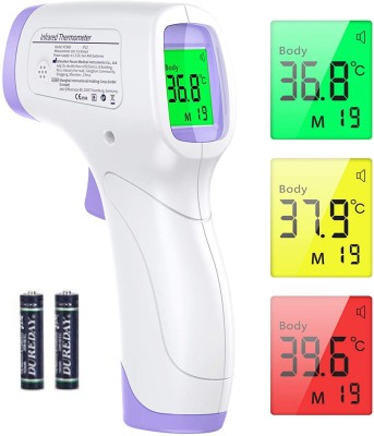 MCP AD-801 Infrared Thermometer Non Contact Digital Thermometer C and F Thermal Scanner for Adults and Kids Fever Measurement Thermometer(White)