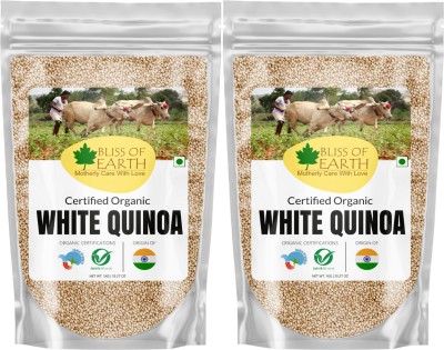 Bliss of Earth USDA Organic White Quinoa seeds 2X1kg Raw Superfood For Entire Family Quinoa Seeds(2 kg, Pack of 2)