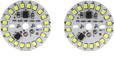 SAMAES 2 Pics 9 Watt WHITE Color DOB Direct On Board LED Bulb Raw Material MCPCB LED Light Electronic Hobby Kit