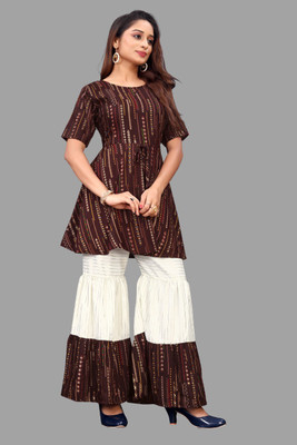GUFRINA Women Kurta Sharara Set