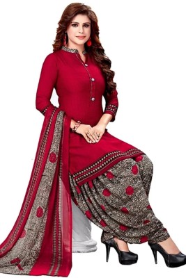 TATMIN Crepe Printed Salwar Suit Material