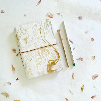 Devraaj handmade A5 Note Pad Plain 100 Pages(White)